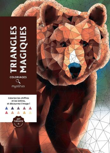 Hachette/ раскраска по номерам/ Triangles magiques