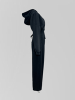 Костюм-тройка Agdali Brand 1023 спортивный из укороченной зип-кофты, широких штанов и корсета