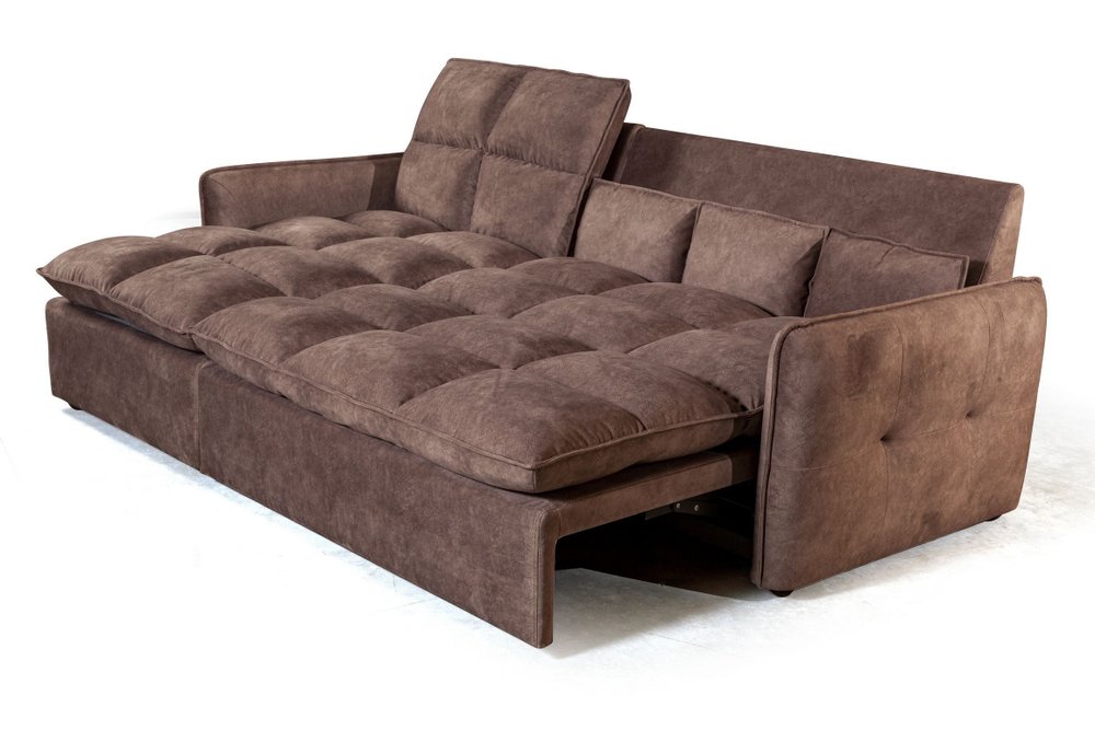 Rio диван-кровать с шезлонгом, замша camel