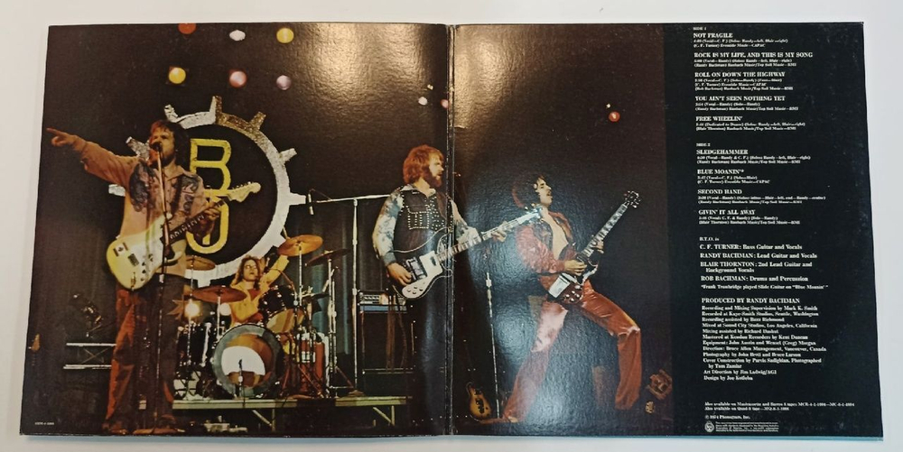 Винтажная виниловая пластинка Bachman-Turner Overdrive Not Fragile (US 1974)