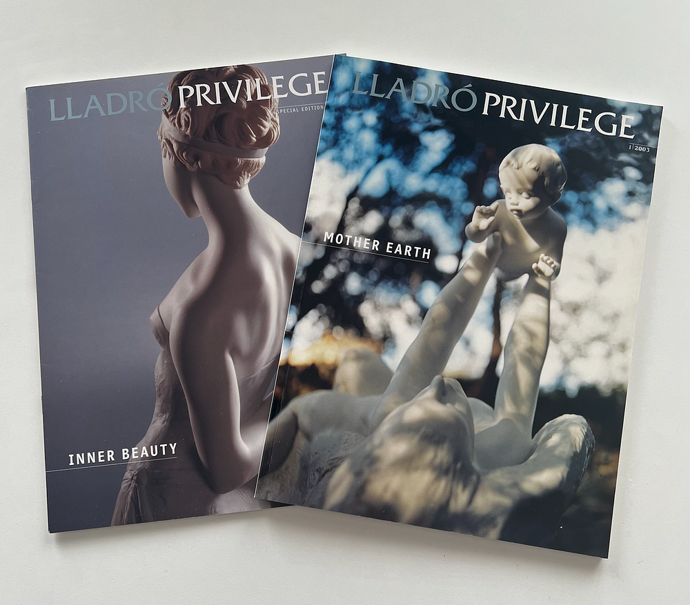 Подборка из двух коллекционных журналов «Lladro Privilege» (Lladro Collectors Society) за 2003 год