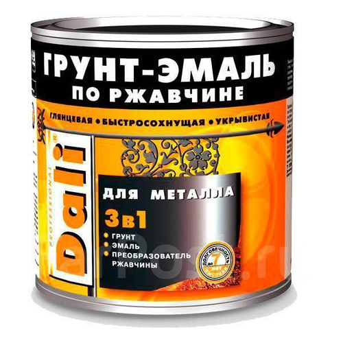 ГРУНТ ЭМАЛЬ DALI ПО РЖАВЧИНЕ ЧЕРНЫЙ 2Л