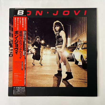 Винтажная виниловая пластинка LP Bon Jovi Runaway (Япония 1984) (Оби)
