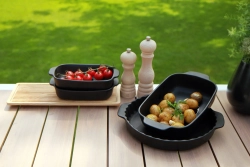 KitchenAid Блюдо для запекания L 38x23x7,5 см матовое черное
