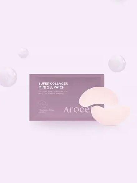 Arocell Коллагеновые гидрогелевые патчи для глаз с ПДРН и экзосомами Super Collagen Eye Gel Patch 1 пара