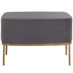 Банкетка Monstera Deliciosa (Монстера) Серая Амбер