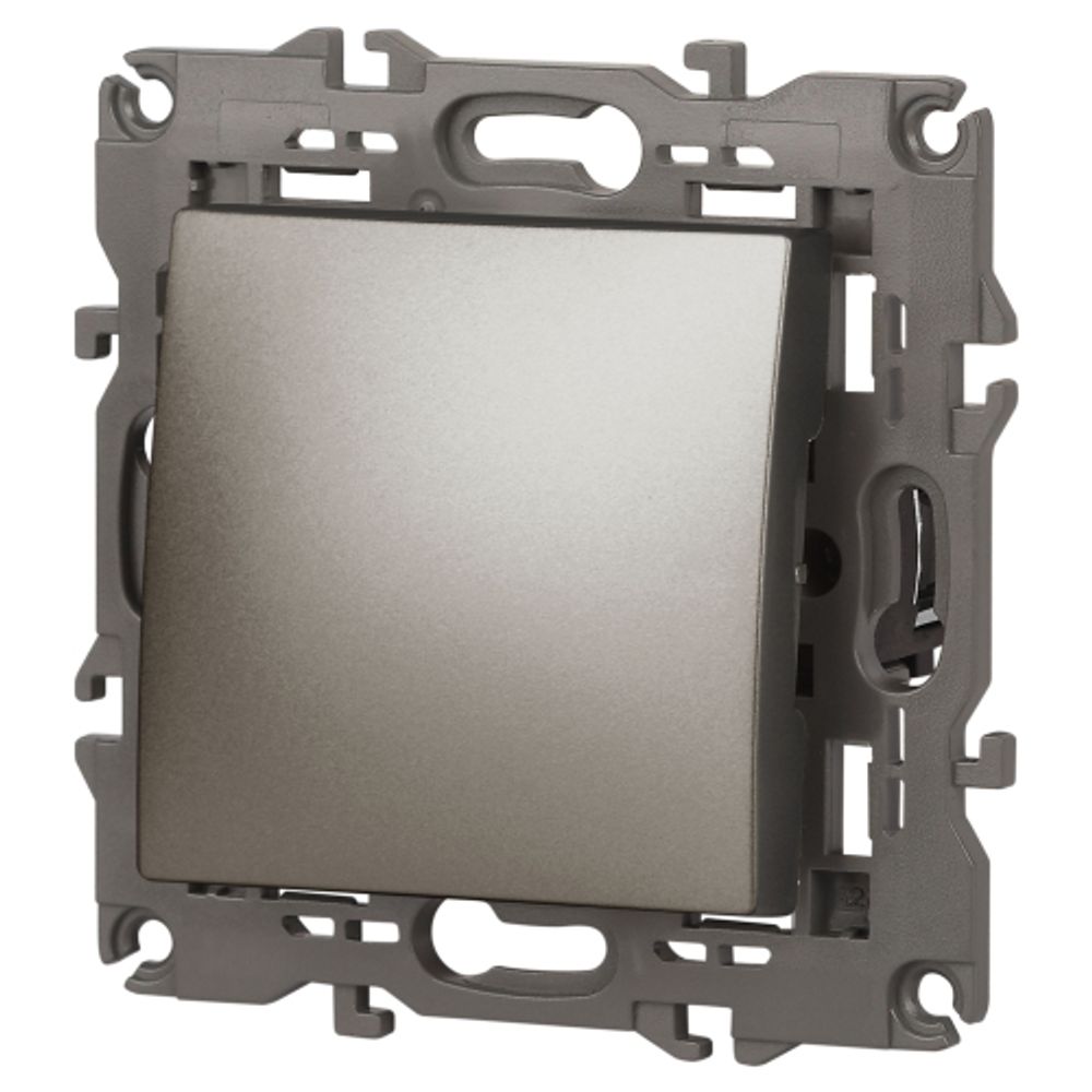 Выключатель ЭРА Elegance 14-1101-16 , 10АХ-250В, титан