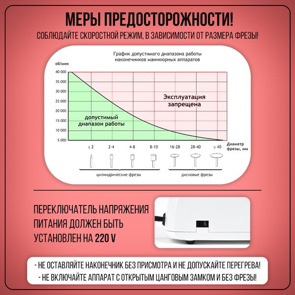 Аппарат для маникюра/педикюра Marathon N2R/SH20N серебристый/белый без педали