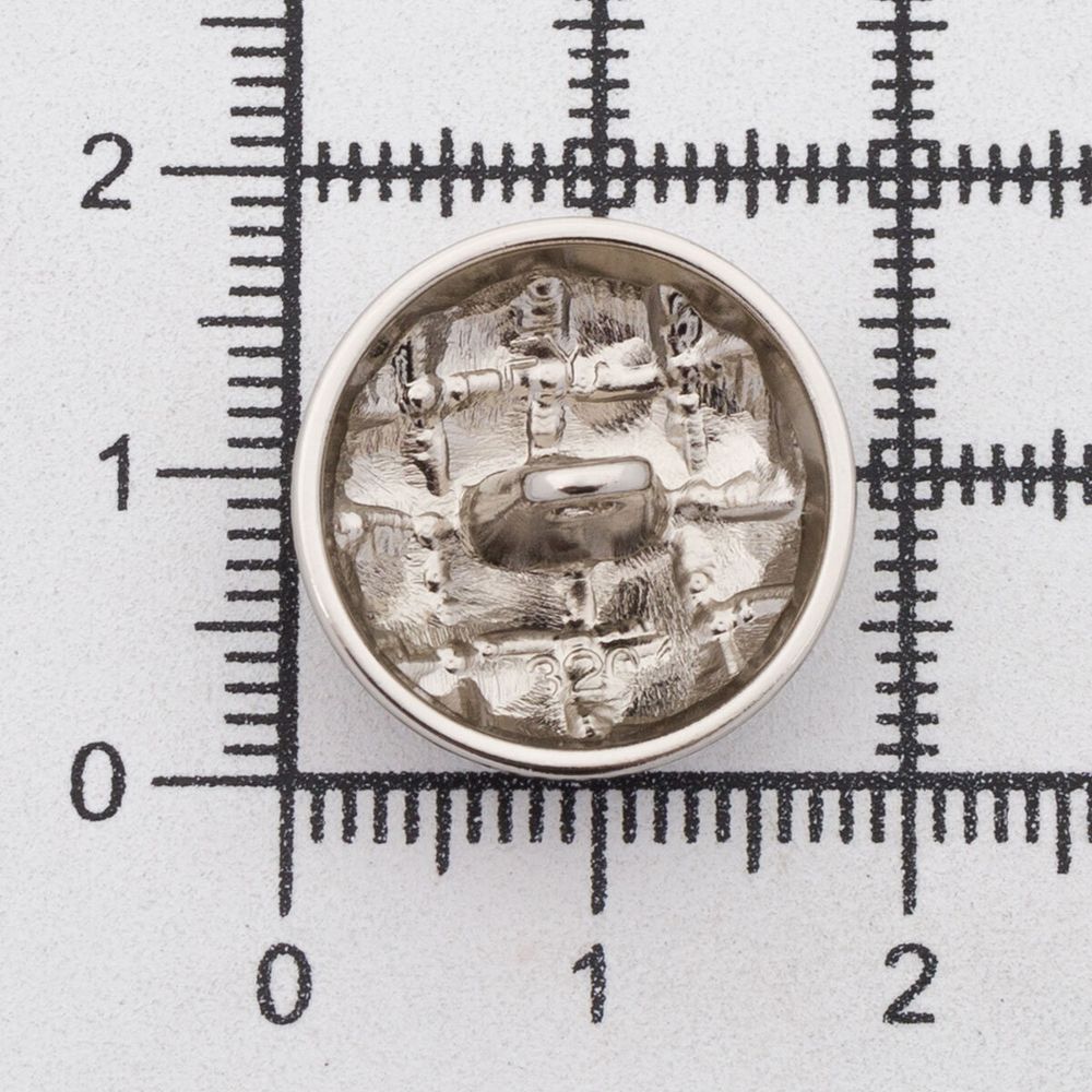 Пуговицы металл на ножке 28L=18 мм, M.Silver (матовый серебристый), 10 шт, MP03