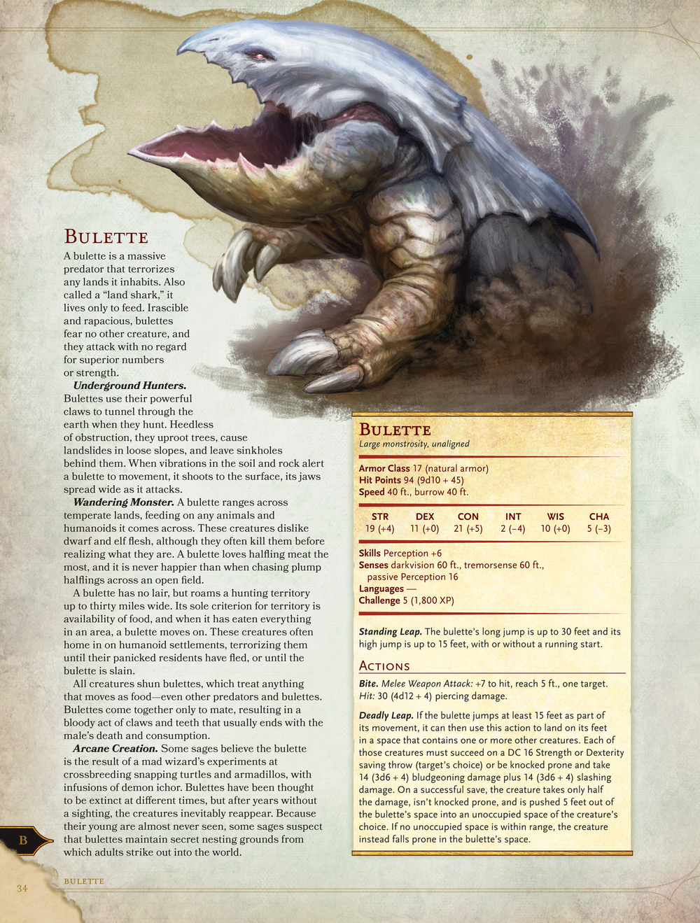 Dungeons & Dragons Monster Manual (D&D Core Rulebook)