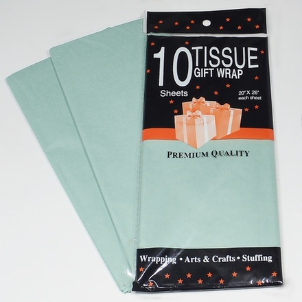 Тишью 50*66см (10л) ЗЕЛ-СЕРЫЙ №16815