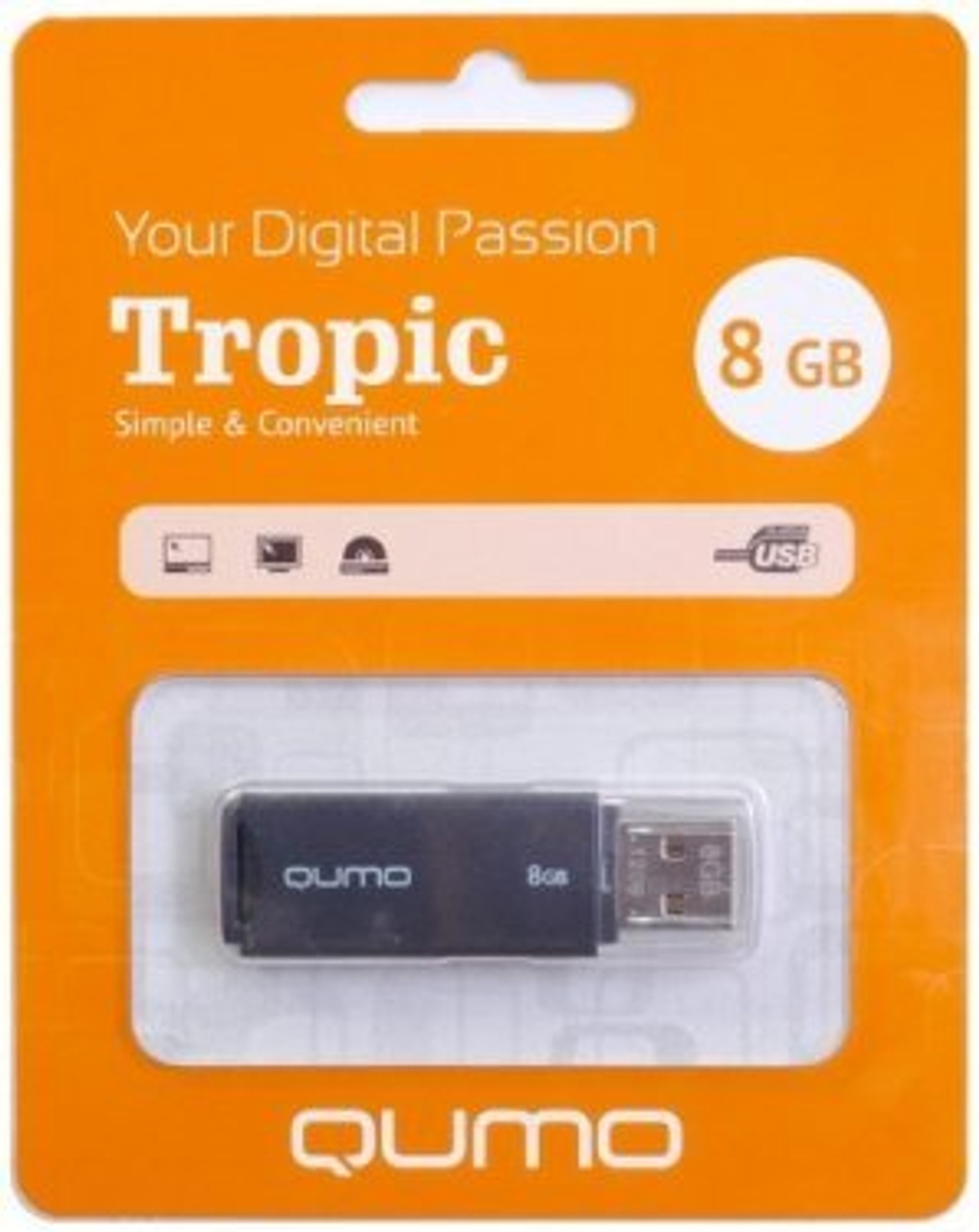 USB-флешка QUMO Tropic 8Gb Black