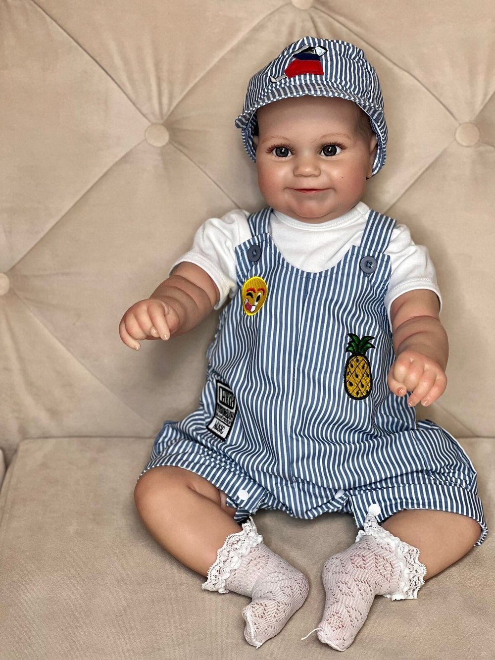 Кукла Реборн мягконабивная 60см в пакете (FA-003A)