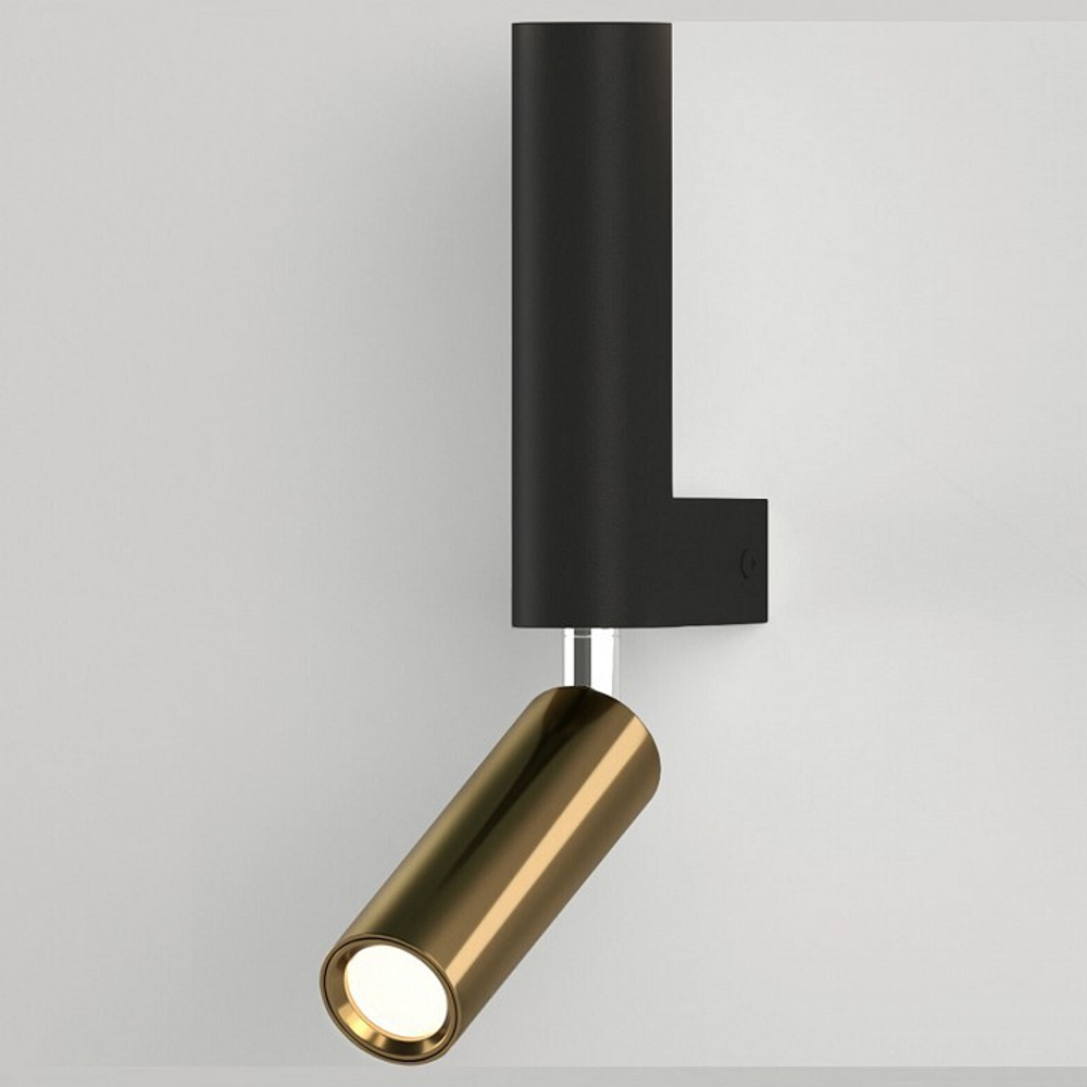 Спот Eurosvet 40020/1 LED черный/латунь