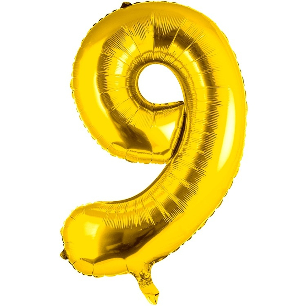 Фольгированные цифры в золотом цвете 66 см / 102 см