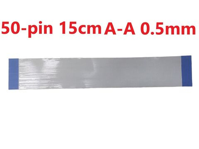 Шлейф FFC 50-pin Шаг 0.5mm Длина 15cm Прямой A-A AWM 20624 80C 60V VW-1