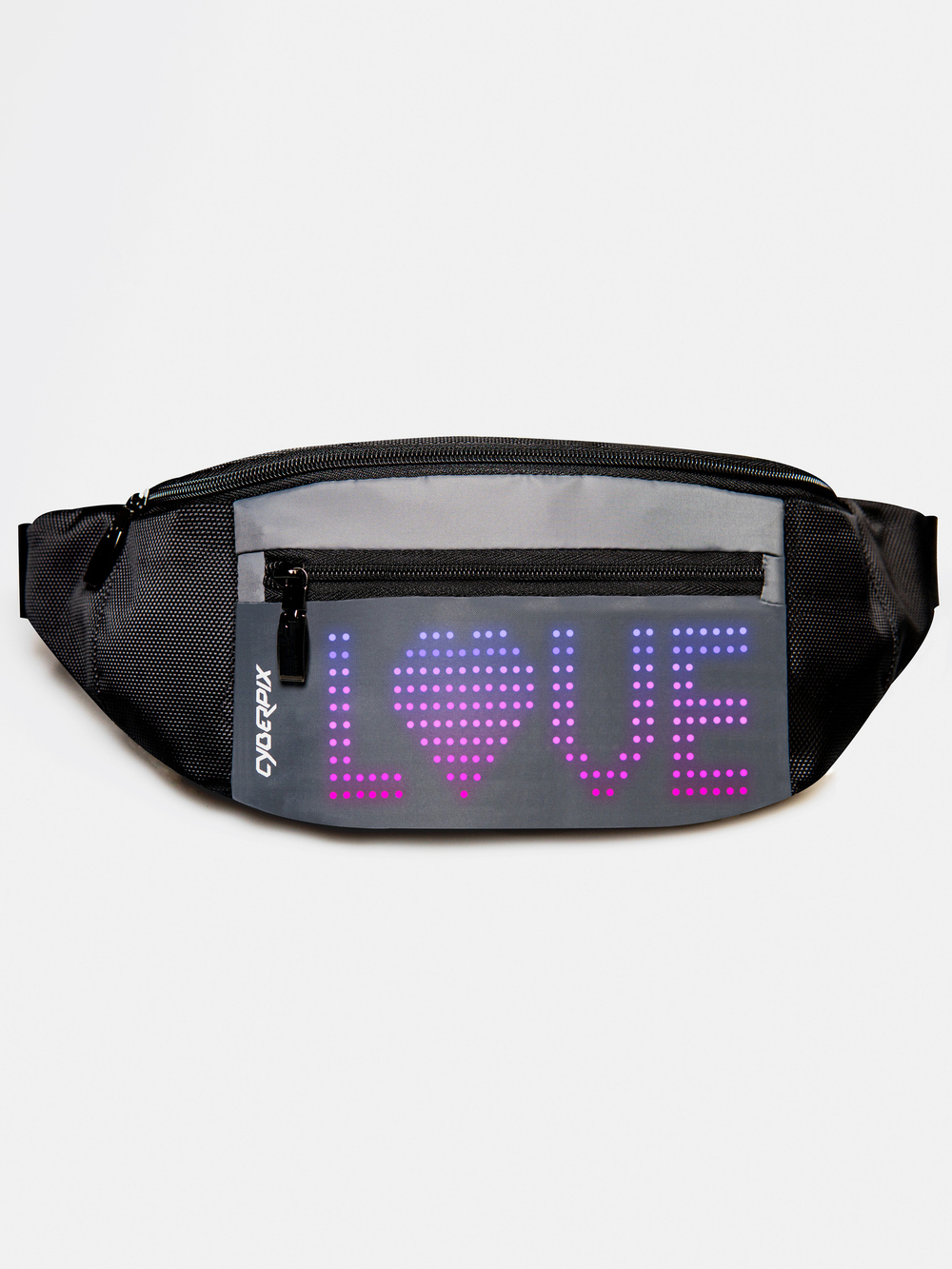 Сумка поясная с LED экраном Cyber Slingbag черная