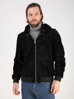 Дубленка натуральная куртка зимняя с капюшоном шуба