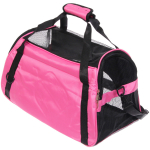 Сумка - переноска для животных «ЛЮБИМЫЙ БРО», цвет розовый, размер М, 46*24*25см/до 7кг (Пакет и Лейбл)