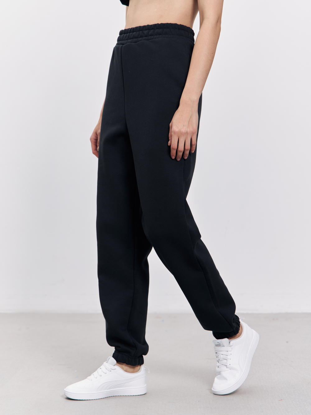 Брюки женские с начесом (темно-серый)