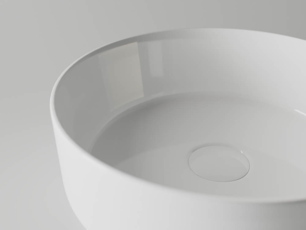 Умывальник чаша накладная круглая Element 360x360x120мм