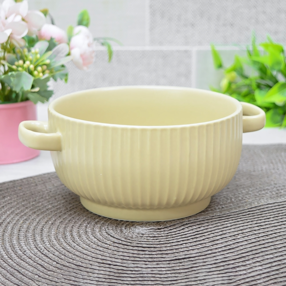 Салатник 15см с ручками, фарфор, 205-825