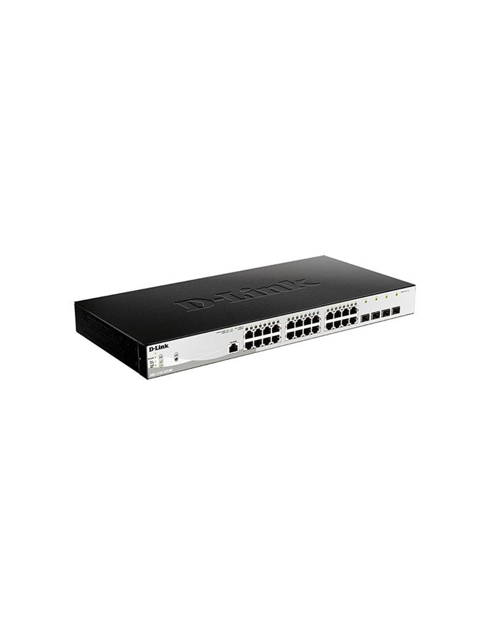 D-Link Managed L2 Metro Ethernet Switch 24x1000Base-T PoE, 4x1000Base-X SFP, PoE Budget 193W, Surge 6KV, CLI, RJ45 Console, Dying Gasp