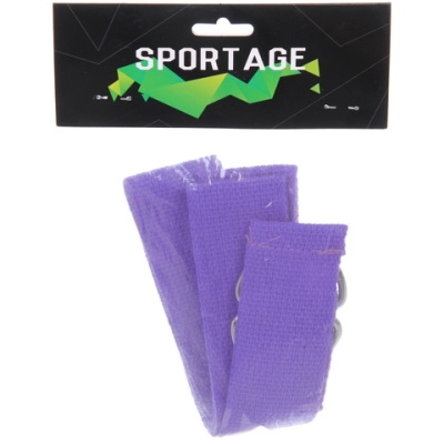 Ремень для йоги 180х4см, фиолетовый