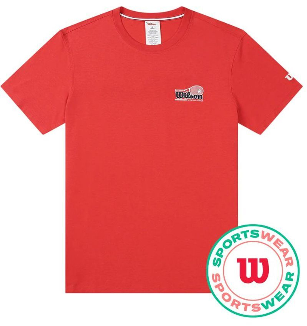 Мужская теннисная футболка Wilson Easy Street - красный