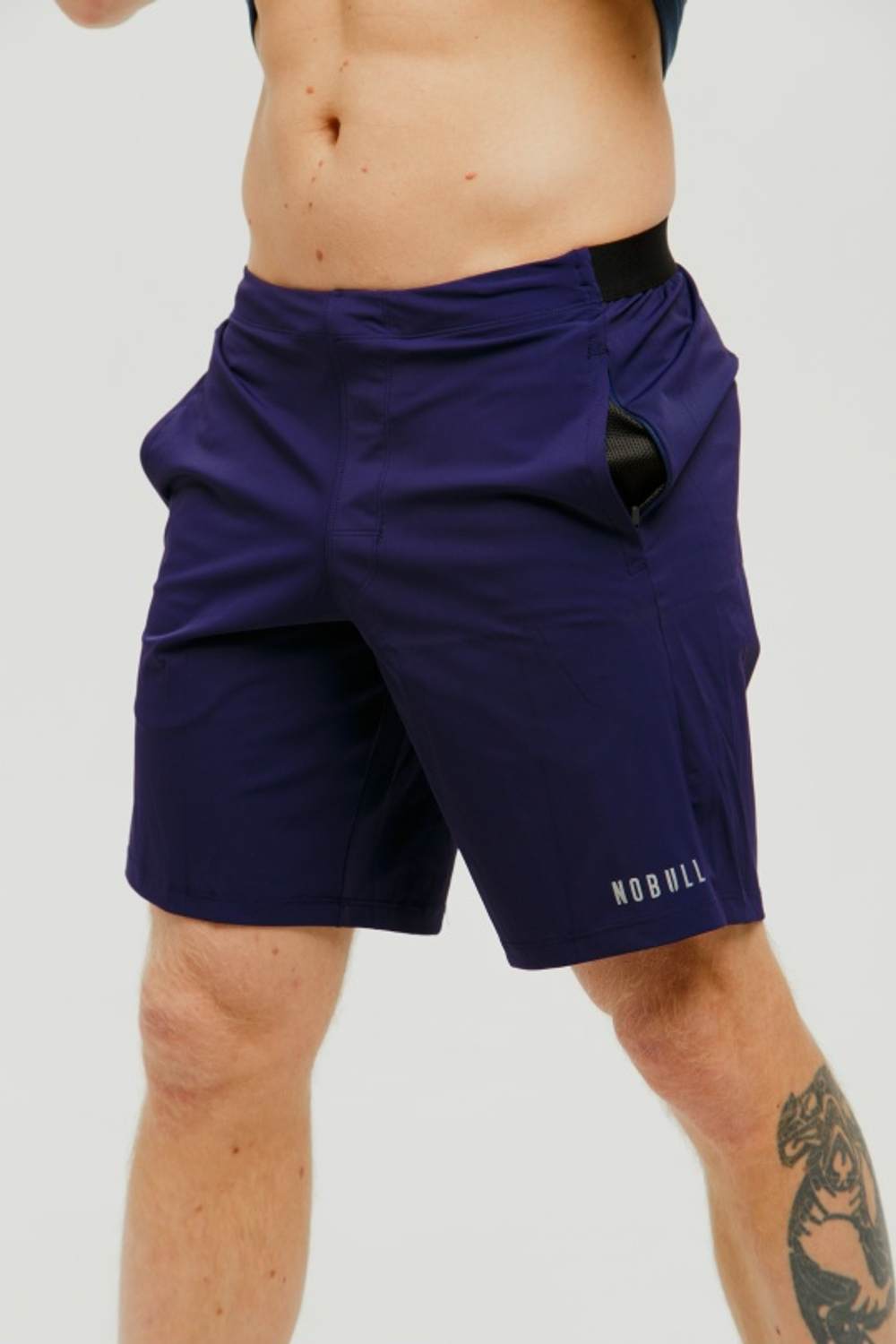 Шорты NOBULL фиолетовые на тонкой