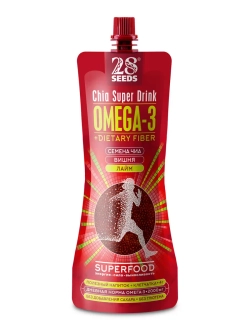 Смузи без сахара Чиа СУПЕРФУД Вишня + Лайм, 3ш