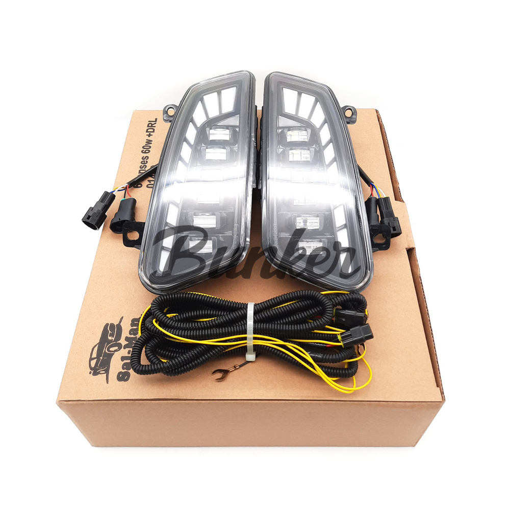 LED ПТФ Salman VW Polo+ДХО+Поворотник,60W