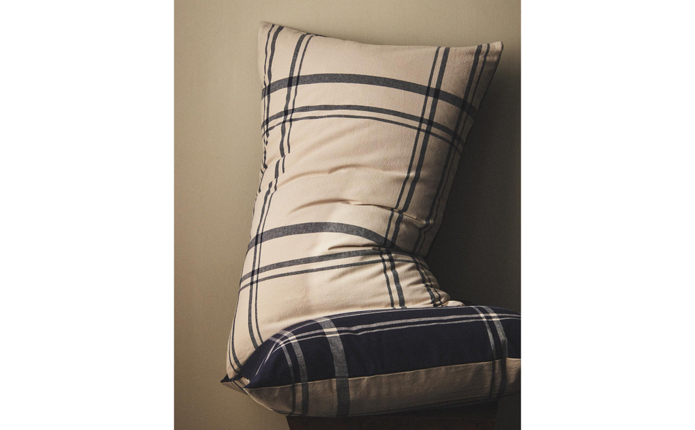 Наволочка Zara Home, хлопок 100%, в клетку, 9120/091