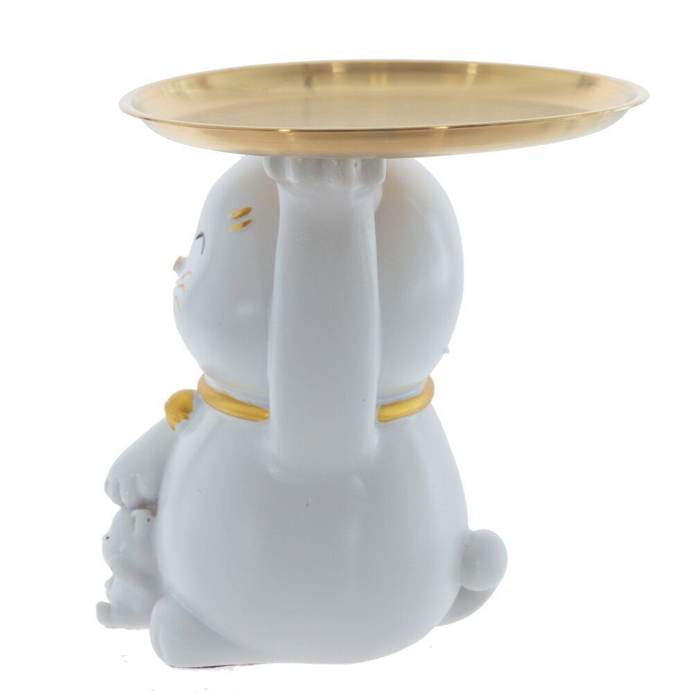 GAEM Фигурка декоративная с подносом "Кошка", L18 W14,5 H16,5 см