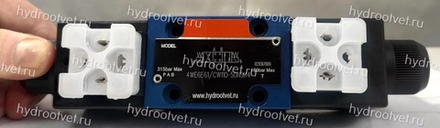 4WE6E61/CW110-50N9K4 - Гидрораспределитель золотниковый Ду 6 с электроуправлением, схема E (44), электроуправление W110, возврат - пружинный