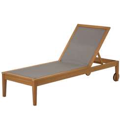 Шезлонг Caterin зеленый, массив эвкалипта