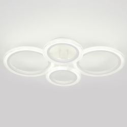 Светильник потолочный светодиодный ЭРА Модерн Ring CLL-1-59W 3K-6,5K RC WH с ДУ белый | Светильники SPB-6 с ДУ