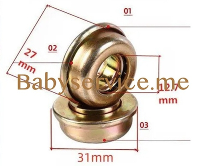 Подшипник 12,7-27/31-12 с бортиком