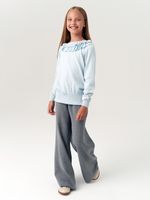 Джемпер школьный для девочки AT997  голубой