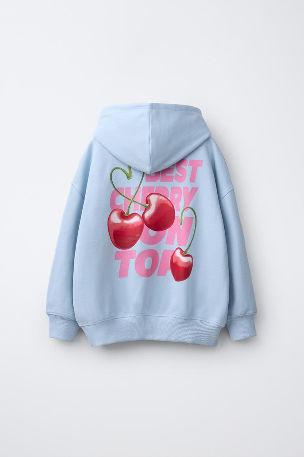 ZARA ХУДИ С ПРИНТОМ «ФРУКТЫ», ГОЛУБОЙ