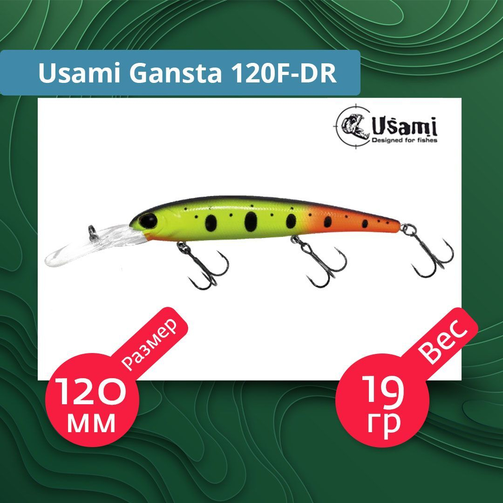 Воблер для рыбалки Usami Gansta