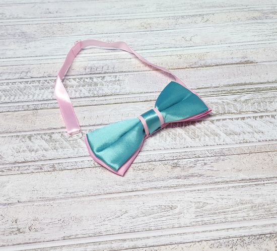 Галстук бабочка классика, лайм глянец