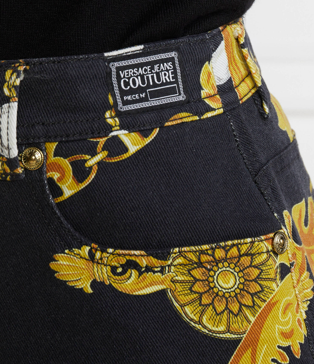 Джинсовая юбка Versace Jeans Couture - черный(75HAE82MES076SS0)