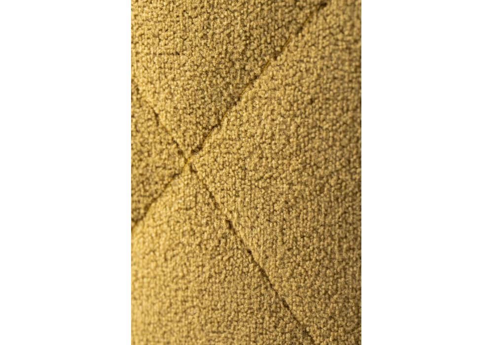 Стул на металлокаркасе Гутрид прошивка ромбы сзади черный / горчичный