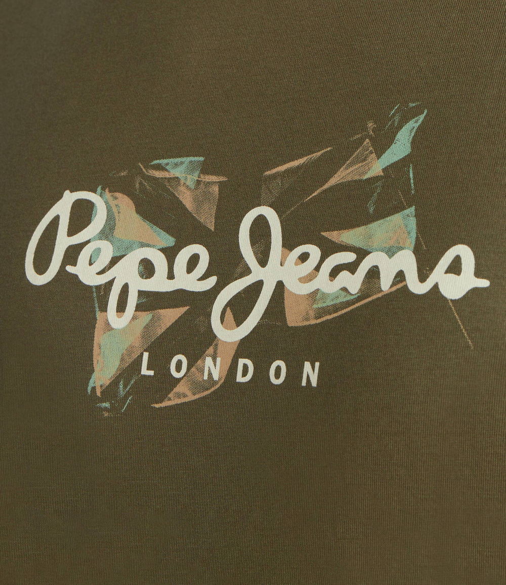 Худи ROSWELL Pepe Jeans London - хаки(PM582571)