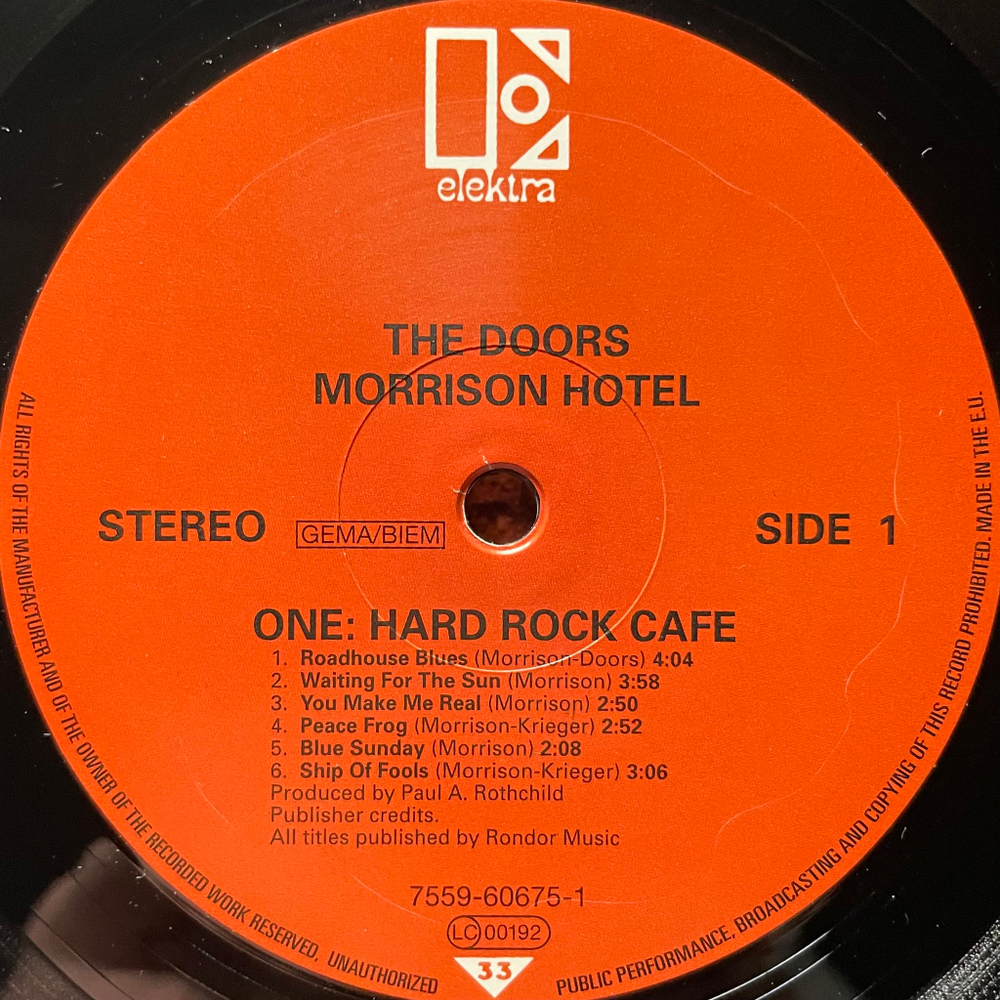 The Doors ‎– Morrison Hotel (Германия 2003г.)