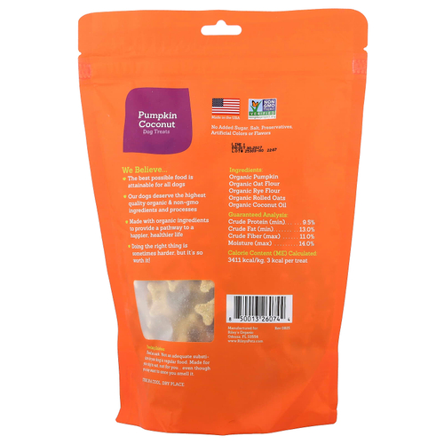 Riley’s Pets, лакомства для собак, тыква и кокос, 340 г (12 унций)