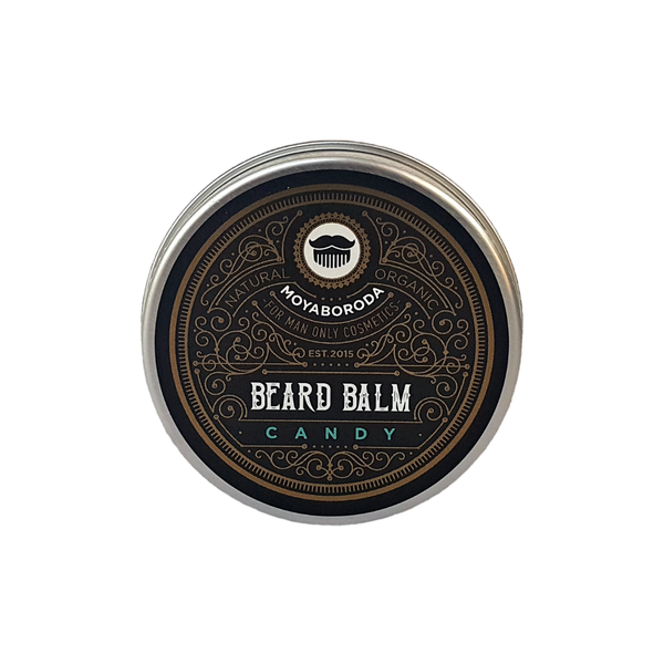 Бальзам для бороды и усов MOYABORODA "CANDY" (органик, мята и ромашка). (50гр.)