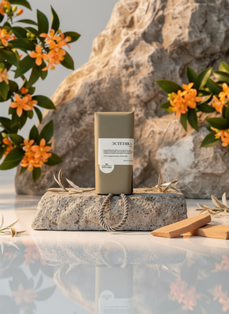 BOUTIQUE DE SAVON Масляная плитка-жгут для тела Цветы апельсина, чай и ваниль (по мотивам Devil's intrigue)