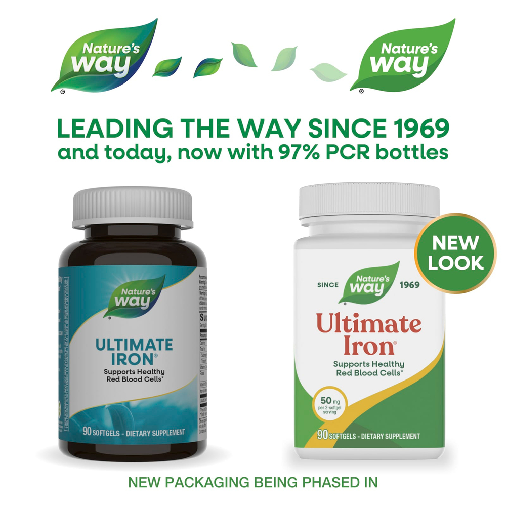 Nature's Way, Ultimate Iron®, 90 мягких таблеток